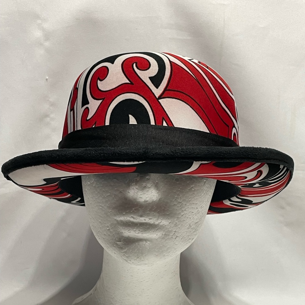 VINTAGE 90s Elope Trippy Psychedelic Rave Bowler Hat Excellent Condition